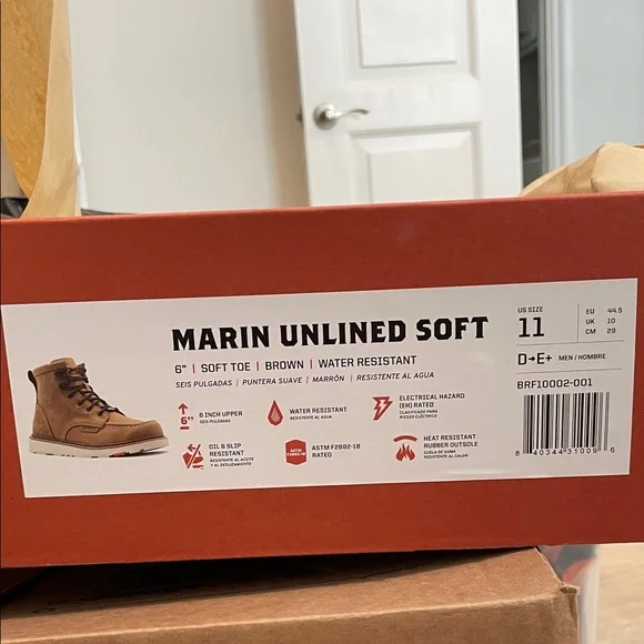 BRUNT Men's Marin Unlined Soft Toe Boots - Brown - EUC with box - Picture 9 of 12